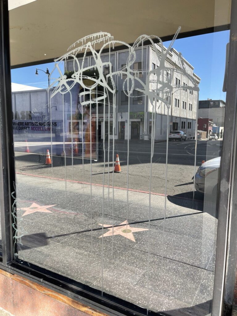 Storefront Window Graffiti Removal