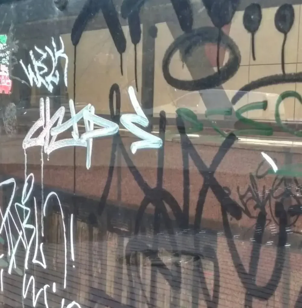 acid etched graffiti removal