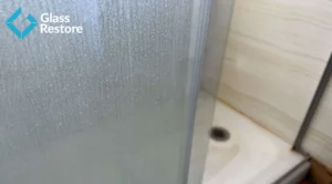 Hard Water Stains on Shower Glass