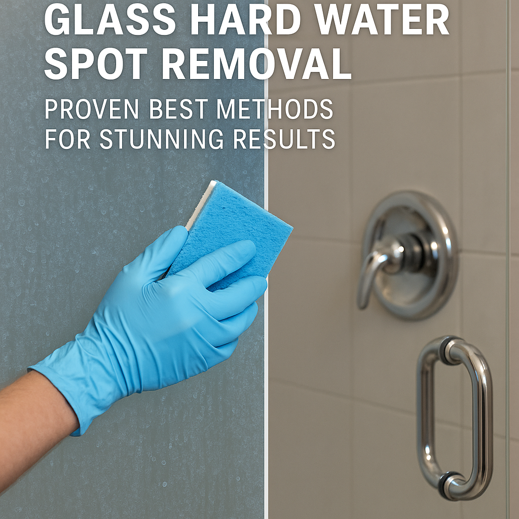 Illustration of Glass hard water spot removal proven best methods for stunning results