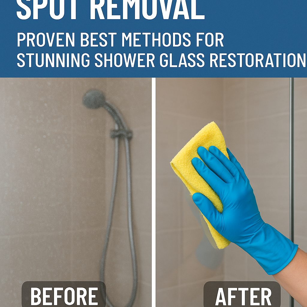 Illustration of Glass hard water spot removal proven best methods for stunning shower glass restoration